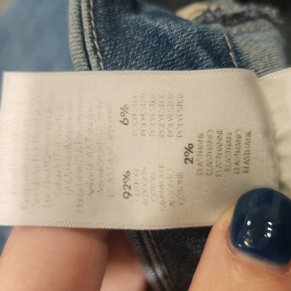 MOTHER Light Blue Cropped Jeans with Lace-Up Detail Size 31! - Picture 9 of 15